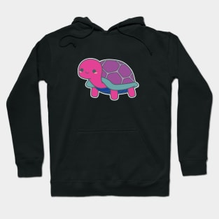 Bi Pride Turtle / Tortoise | Cute Design in Bisexual Flag Colors Hoodie